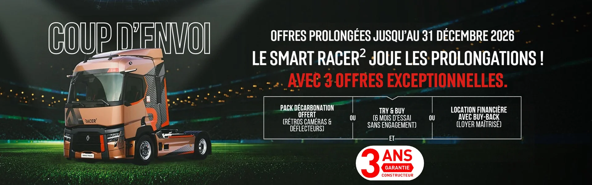 Offre Smart Racer - Coup d'envoi
