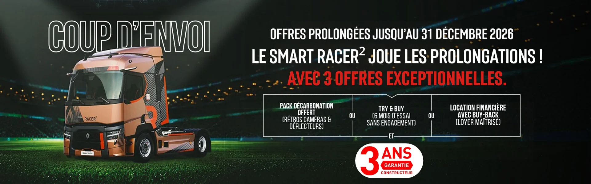 Offre Smart Racer - Coup d'envoi